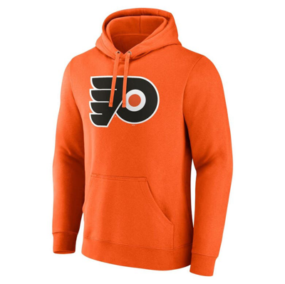 Shop Fanatics Branded Orange Philadelphia Flyers Primary Team Logo Pullover Hoodie