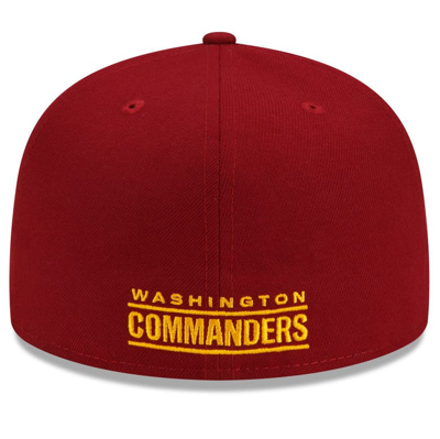 Shop New Era Burgundy Washington Commanders Team Basic 59fifty Fitted Hat