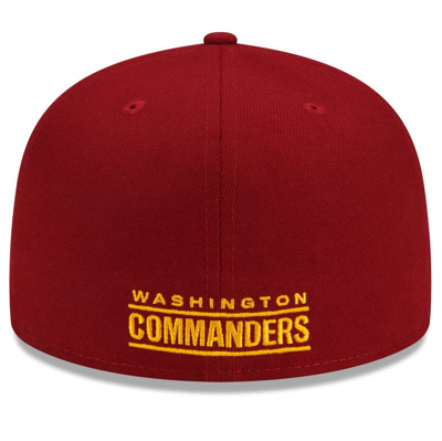 New Era Men's Burgundy Washington Commanders Team Basic 59fifty Fitted Hat In Burgundy