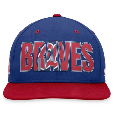 Shop Nike Royal Atlanta Braves Cooperstown Collection Pro Snapback Hat