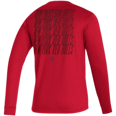 Shop Adidas Originals Adidas Red New York Red Bulls Club Long Sleeve T-shirt