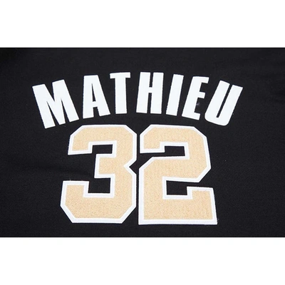 Pro Standard Men's  Tyrann Mathieu Black New Orleans Saints Player Name And Number Pullover Hoodie In Black