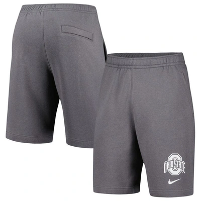 Shop Nike Gray Ohio State Buckeyes Fleece Shorts