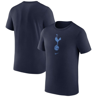 Shop Nike Navy Tottenham Hotspur Crest  T-shirt