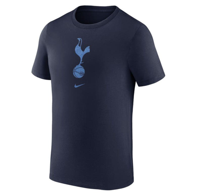 Shop Nike Navy Tottenham Hotspur Crest  T-shirt