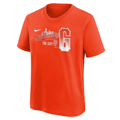 Shop Nike Youth  Orange San Francisco Giants City Connect Graphic T-shirt