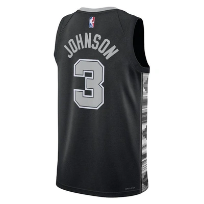 Shop Jordan Brand Unisex  Keldon Johnson Black San Antonio Spurs Swingman Jersey