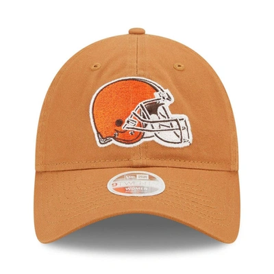 Shop New Era Brown Cleveland Browns Core Classic 2.0 9twenty Adjustable Hat