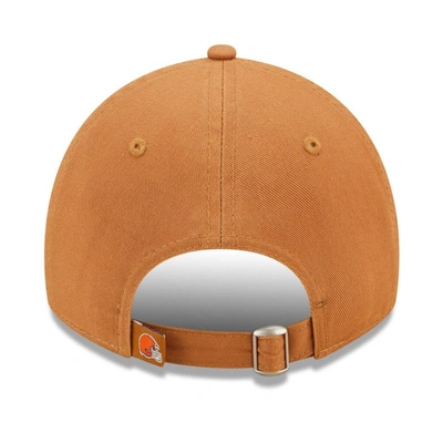 Shop New Era Brown Cleveland Browns Core Classic 2.0 9twenty Adjustable Hat