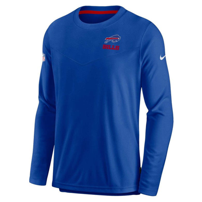 Shop Nike Royal Buffalo Bills Sideline Lockup Performance Long Sleeve T-shirt