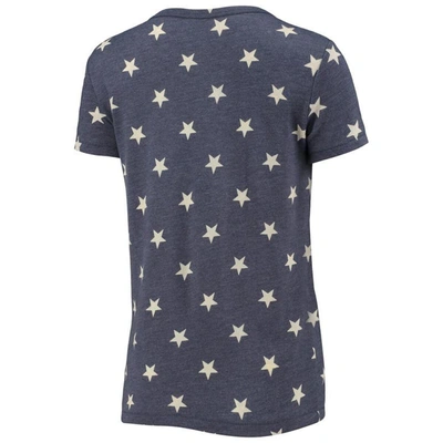 Shop Alternative Apparel Heathered Navy The Players Eco-crew Tri-blend T-shirt In Heather Navy