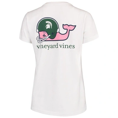 Shop Vineyard Vines White Michigan State Spartans Pocket T-shirt