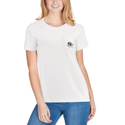 Shop Vineyard Vines White Michigan State Spartans Pocket T-shirt