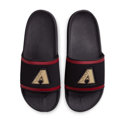 Shop Nike Arizona Diamondbacks Off-court Wordmark Slide Sandals In Black
