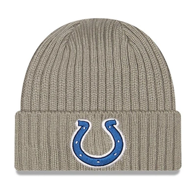 Shop New Era Youth  Graphite Indianapolis Colts Core Classic Cuffed Knit Hat