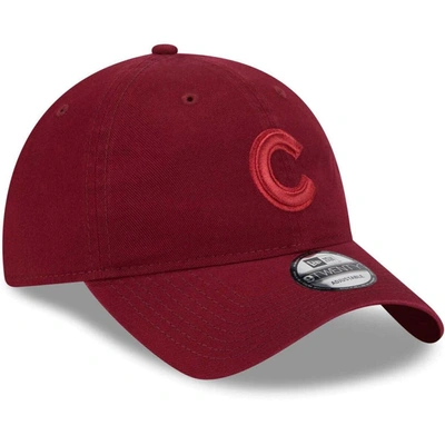 Shop New Era Cardinal Chicago Cubs Color Pack 9twenty Adjustable Hat