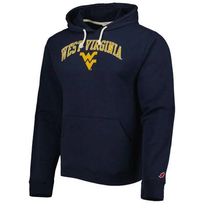Shop League Collegiate Wear Navy West Virginia Mountaineers Arch Essential Pullover Hoodie