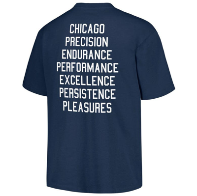 Shop Pleasures Navy Chicago Cubs Precision T-shirt