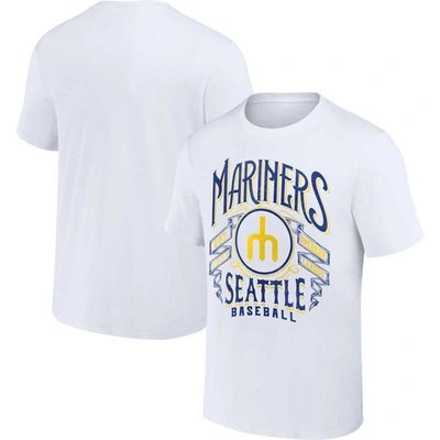 Shop Darius Rucker Collection By Fanatics White Seattle Mariners Distressed Rock T-shirt