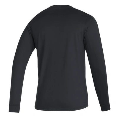 Shop Adidas Originals Adidas Black Nebraska Huskers Sideline Creator Practice Aeroready Long Sleeve T-shirt