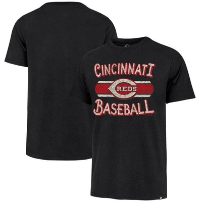 Shop 47 ' Black Cincinnati Reds Renew Franklin T-shirt