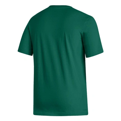 Shop Adidas Originals Adidas Green Miami Hurricanes Locker Lines Baseball Fresh T-shirt