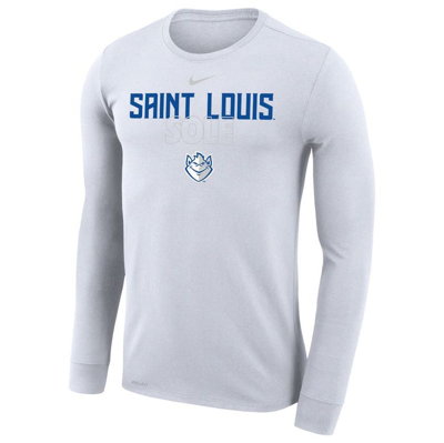 Shop Nike White Saint Louis Billikens 2023 On Court Bench Long Sleeve T-shirt