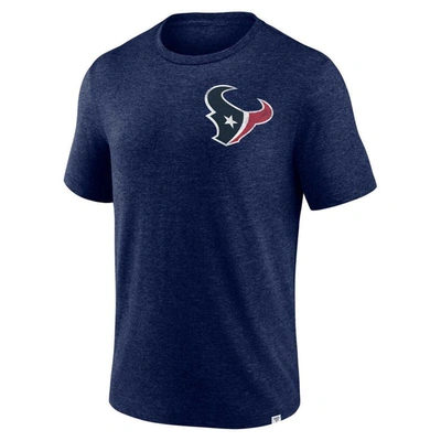 Shop Profile Navy Houston Texans Big & Tall Two-hit Throwback T-shirt