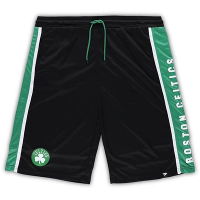 Shop Fanatics Branded Black Boston Celtics Big & Tall Referee Iconic Mesh Shorts