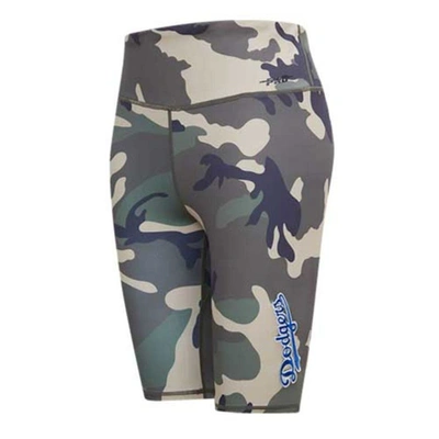 Shop Pro Standard Camo Los Angeles Dodgers Allover Print Bike Shorts