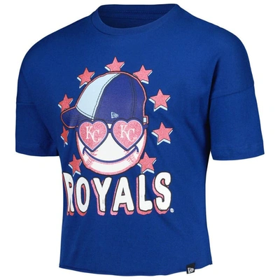 Shop New Era Girls Youth  Royal Kansas City Royals Team Half Sleeve T-shirt