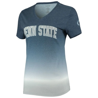 Shop Boxercraft Navy Penn State Nittany Lions Ombre V-neck T-shirt