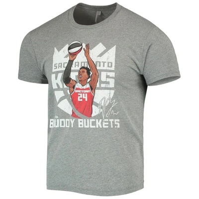 Shop 500 Level Buddy Hield Gray Sacramento Kings 3-point Champ Tri-blend T-shirt