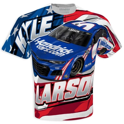 Shop Hendrick Motorsports Team Collection White Kyle Larson Patriotic Sublimated Tonal T-shirt