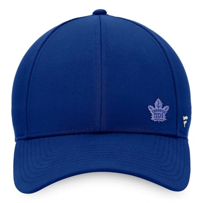 Shop Fanatics Branded Blue Toronto Maple Leafs Authentic Pro Road Structured Adjustable Hat