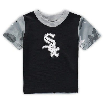 Shop Outerstuff Newborn & Infant Black Chicago White Sox Pinch Hitter T-shirt & Shorts Set