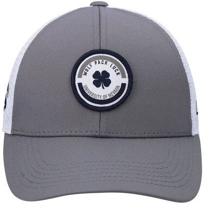 Shop Black Clover Gray/white Nevada Wolf Pack Motto Trucker Snapback Hat