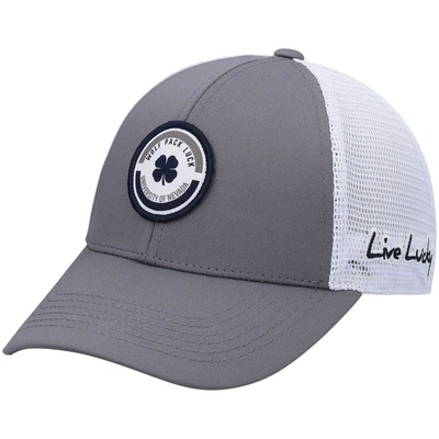 Shop Black Clover Gray/white Nevada Wolf Pack Motto Trucker Snapback Hat