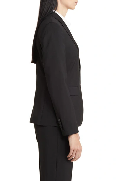 Shop Hugo Boss Boss Juleah Virgin Wool Blazer In Black