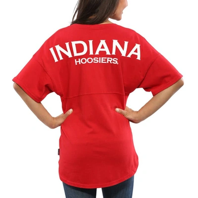 Shop Spirit Jersey Crimson Indiana Hoosiers  Oversized T-shirt