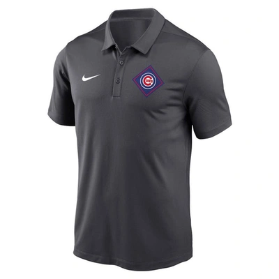 Shop Nike Anthracite Chicago Cubs Diamond Icon Franchise Performance Polo