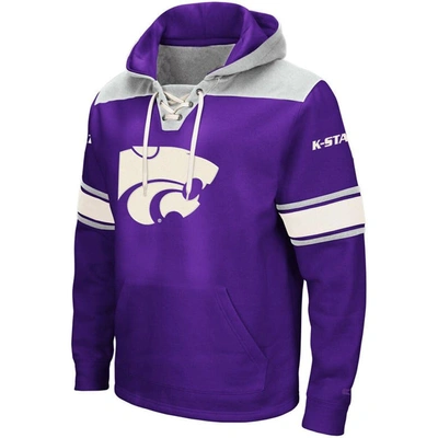 Shop Colosseum Purple Kansas State Wildcats 2.0 Lace-up Logo Pullover Hoodie