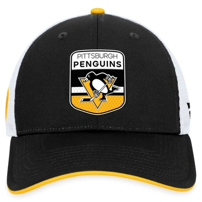 Shop Fanatics Branded  Black Pittsburgh Penguins 2023 Nhl Draft On Stage Trucker Adjustable Hat