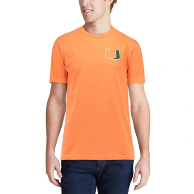 Shop Image One Orange Miami Hurricanes Baseball Flag Comfort Colors T-shirt