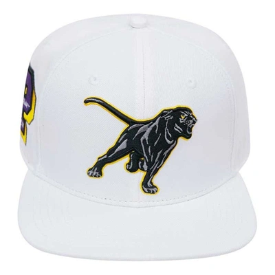 Shop Pro Standard White Prairie View A&m Panthers Mascot Evergreen Wool Snapback Hat