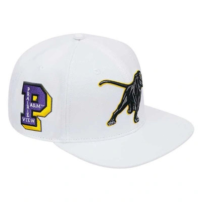 Shop Pro Standard White Prairie View A&m Panthers Mascot Evergreen Wool Snapback Hat