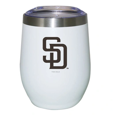 Shop The Memory Company San Diego Padres 12oz. Logo Stemless Tumbler In White