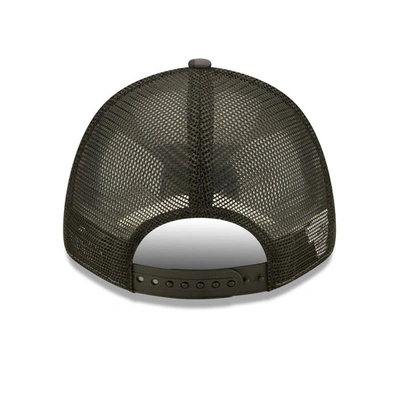 Shop New Era Charcoal Brooklyn Nets Camo Glam 9forty Trucker Snapback Hat