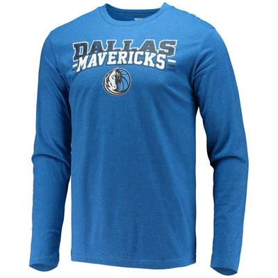 Shop Concepts Sport Black/blue Dallas Mavericks Long Sleeve T-shirt & Pants Sleep Set