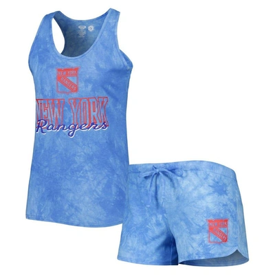 Shop Concepts Sport Blue New York Rangers Billboard Tank Top & Shorts Sleep Set